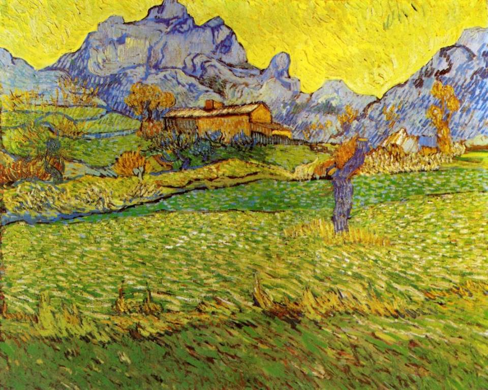 Le Mas de Saint Paul, peinture de Van Gogh